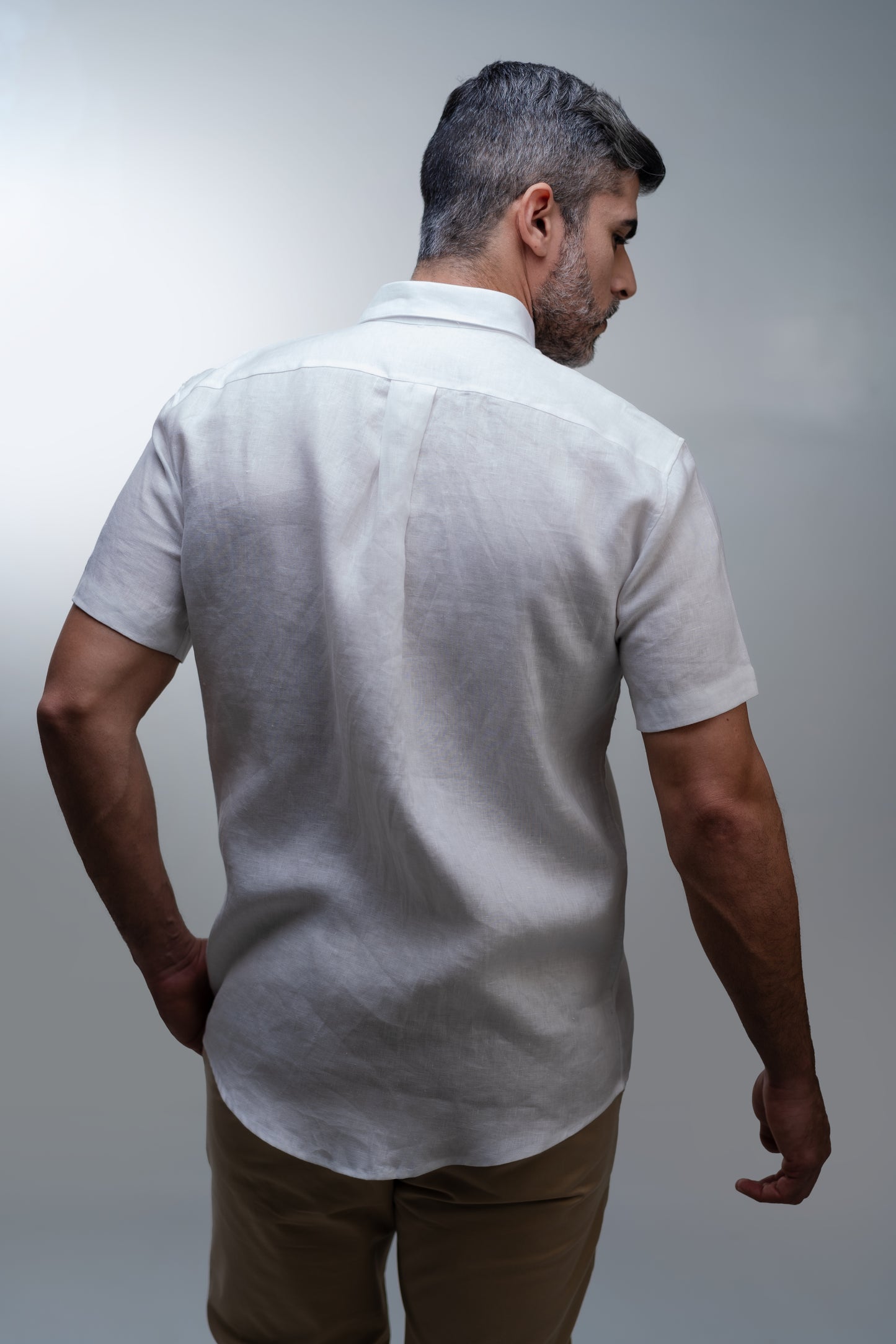 Camisa Puro Linho Manga Curta