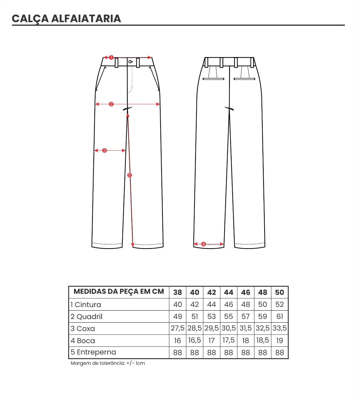Calça Alfaiataria em Sarja