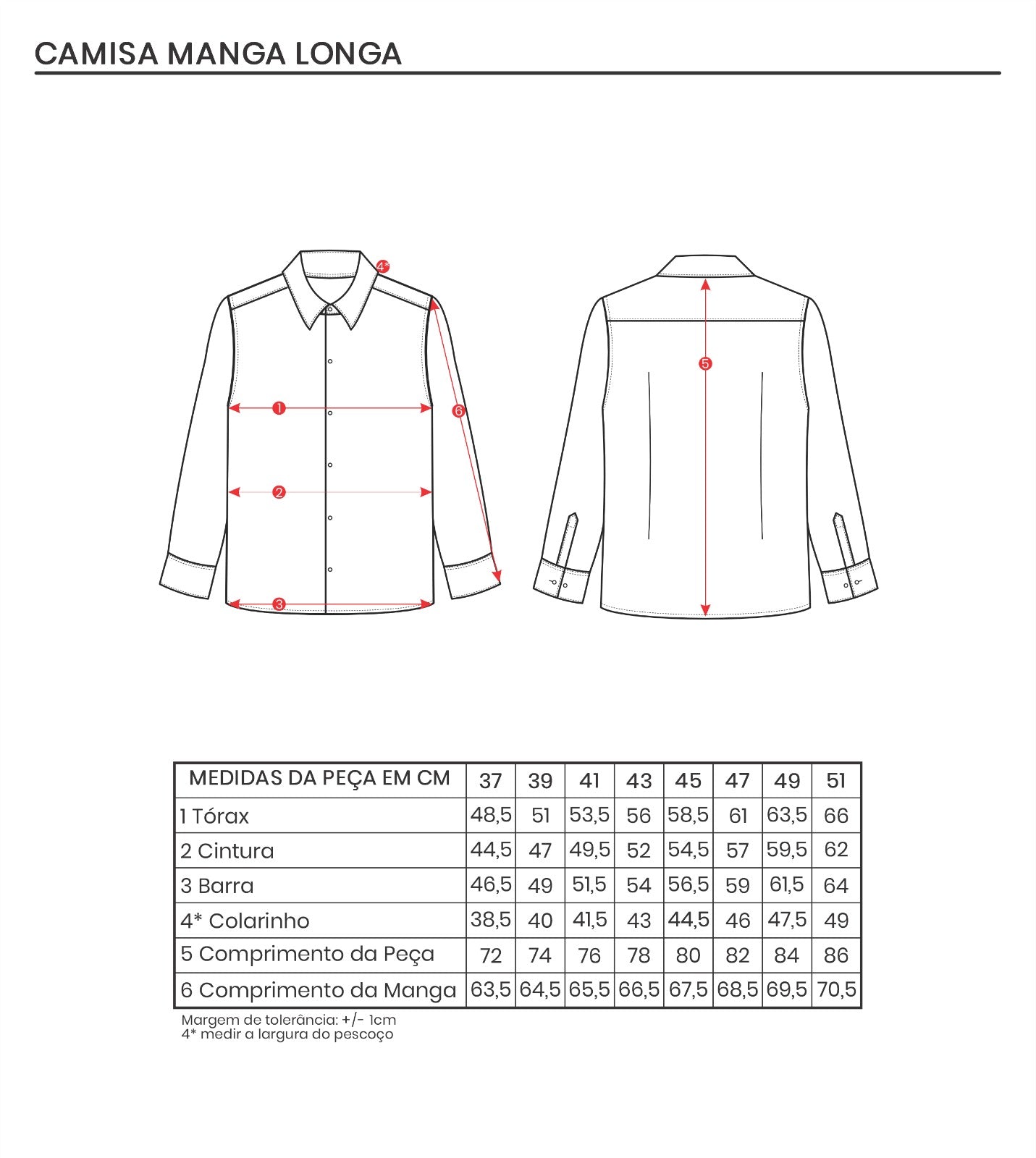 Camisa Social Slim Manga Longa