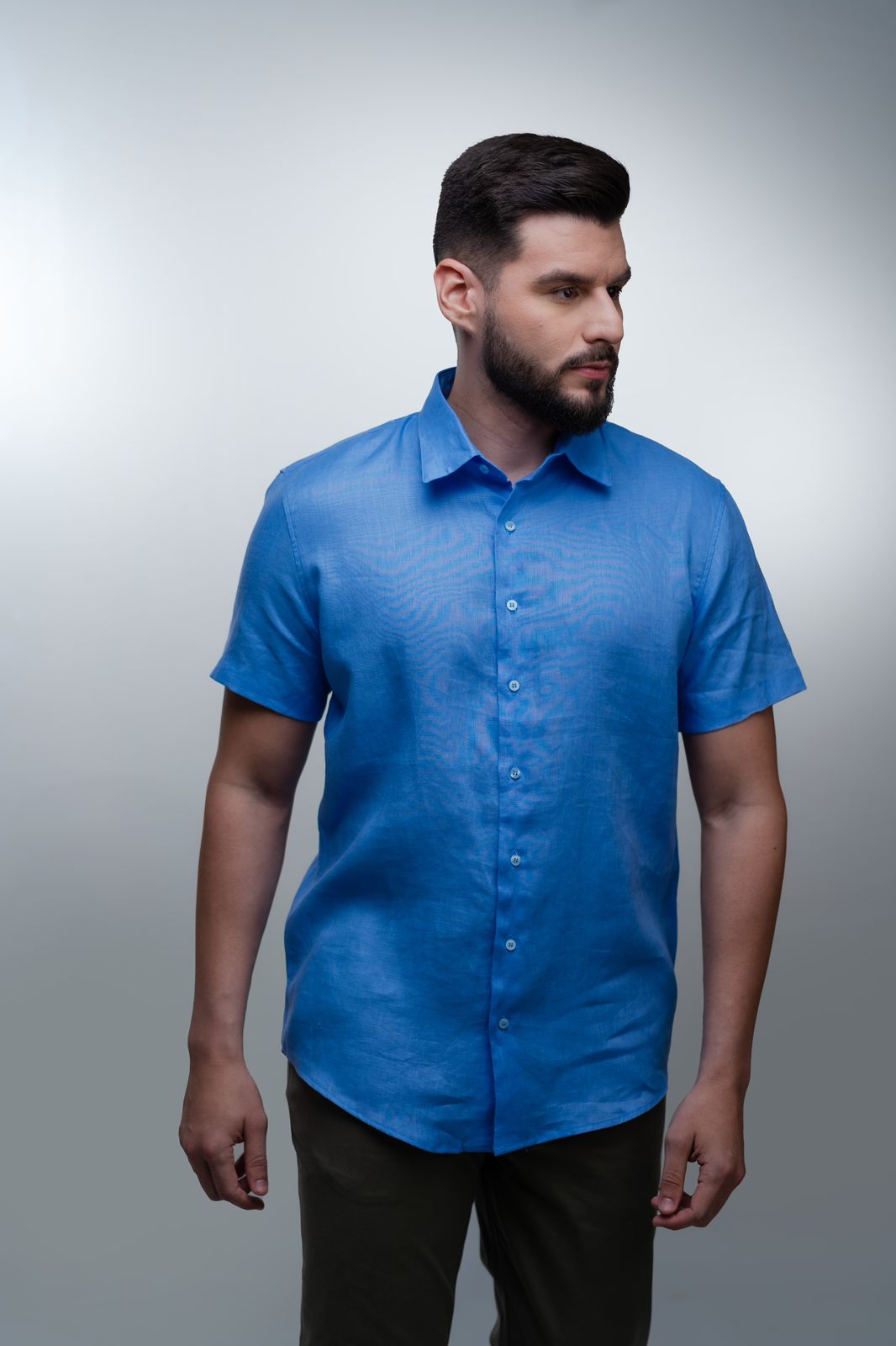 Camisa Puro Linho Manga Curta