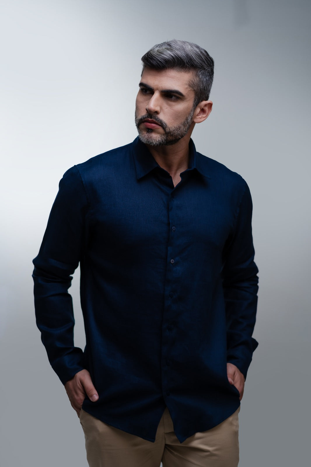 Camisa Puro Linho Manga Longa