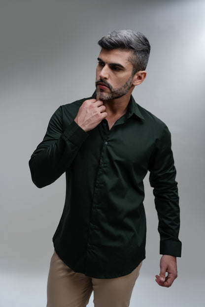 Camisa Social Slim Manga Longa