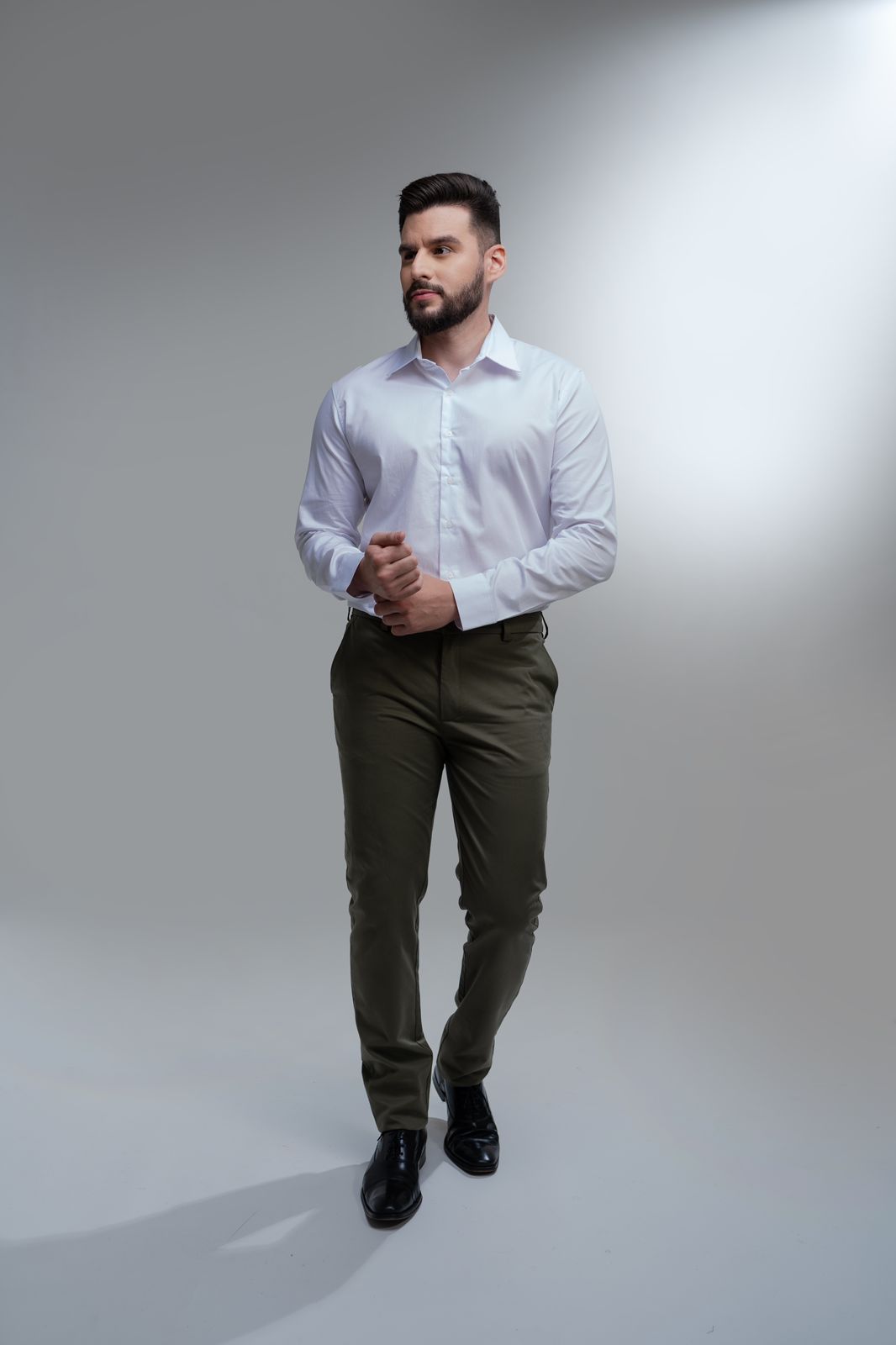 Camisa Social Slim Manga Longa