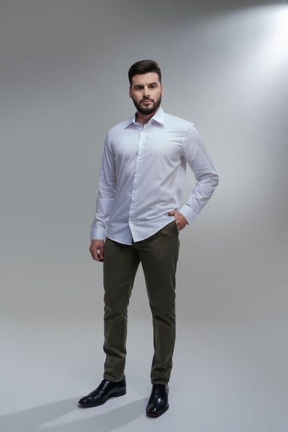 Camisa Social Slim Manga Longa
