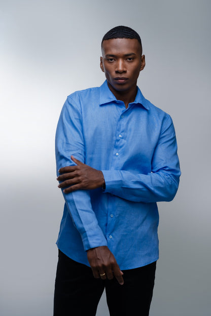 Camisa Puro Linho Manga Longa