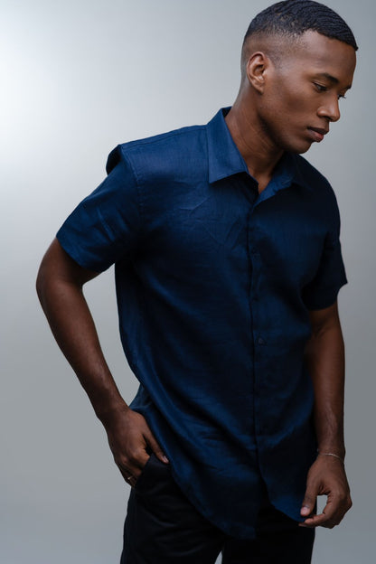 Camisa Puro Linho Manga Curta